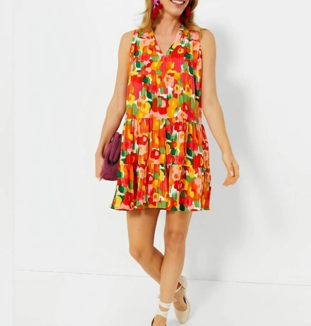 Pomander Place Tuckernuck Kenzo Mini Dress Magnolia Watercolor Floral Sz XXS